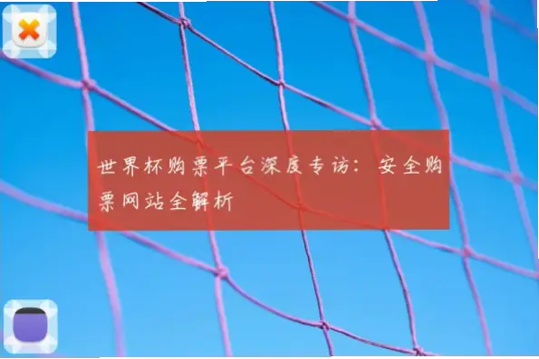世界杯官网购票安全吗？注意事项全解析